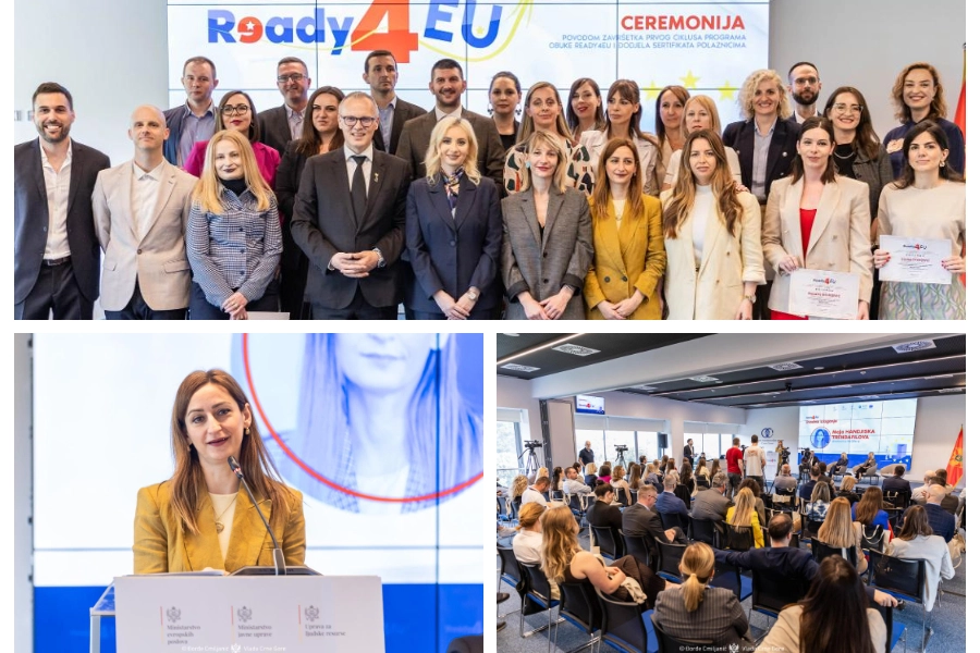 Montenegro’s Civil Servants Ready for the EU Stage: First Cycle of Ready4EU Programme Successfully Concluded