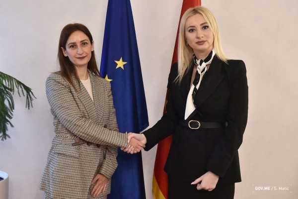 Handjiska-Trendafilova with the Minister of European Affairs of Montenegro: Enhancing expertise and competencies within Montenegro's negotiation structure for its journey towards EU integration