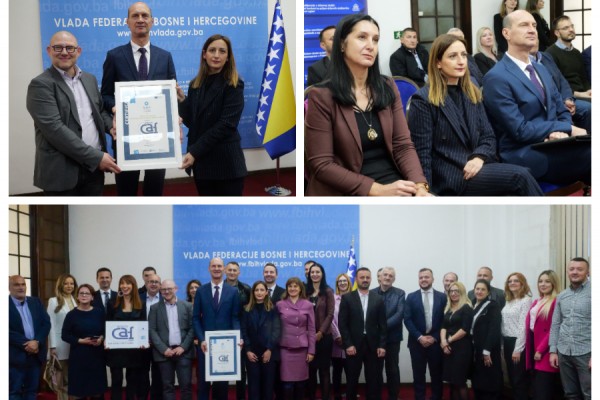 For The Very First Time ReSPA Independently Awarded One Institution from the WB with the “CAF Effective User” Certificate: The Civil Service Agency of the Federation of Bosnia and Herzegovina