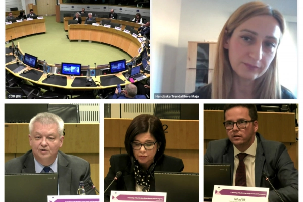 Handjiska-Trendafilova at CoR WG on Bosnia and Herzegovina Brought ReSPA’s Regional Perspective on PAR Agenda and EU Integration 
